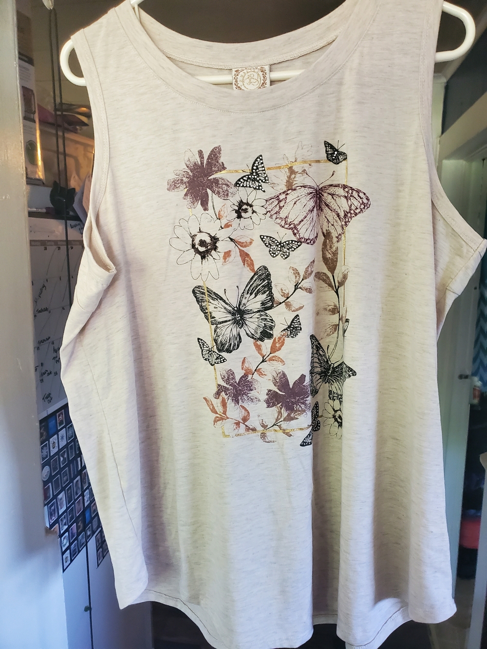 Floral Butterfly Tank Top